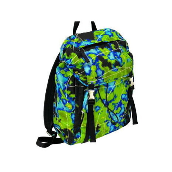 Prada Backpack Digital Camo Pattern Nylon Multicolor - Picture 3 of 8